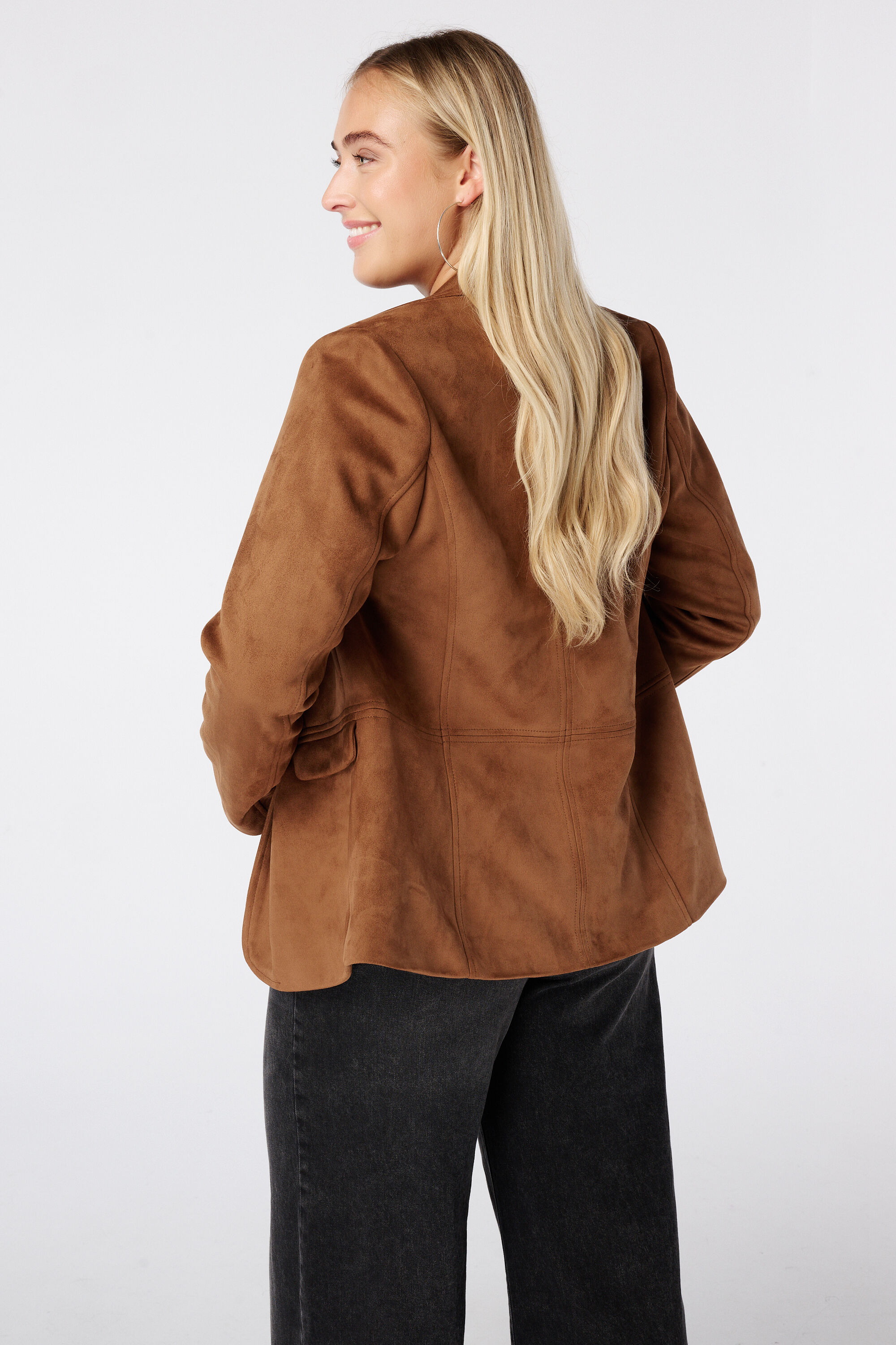 Blazer in Velourslederoptik image number 3