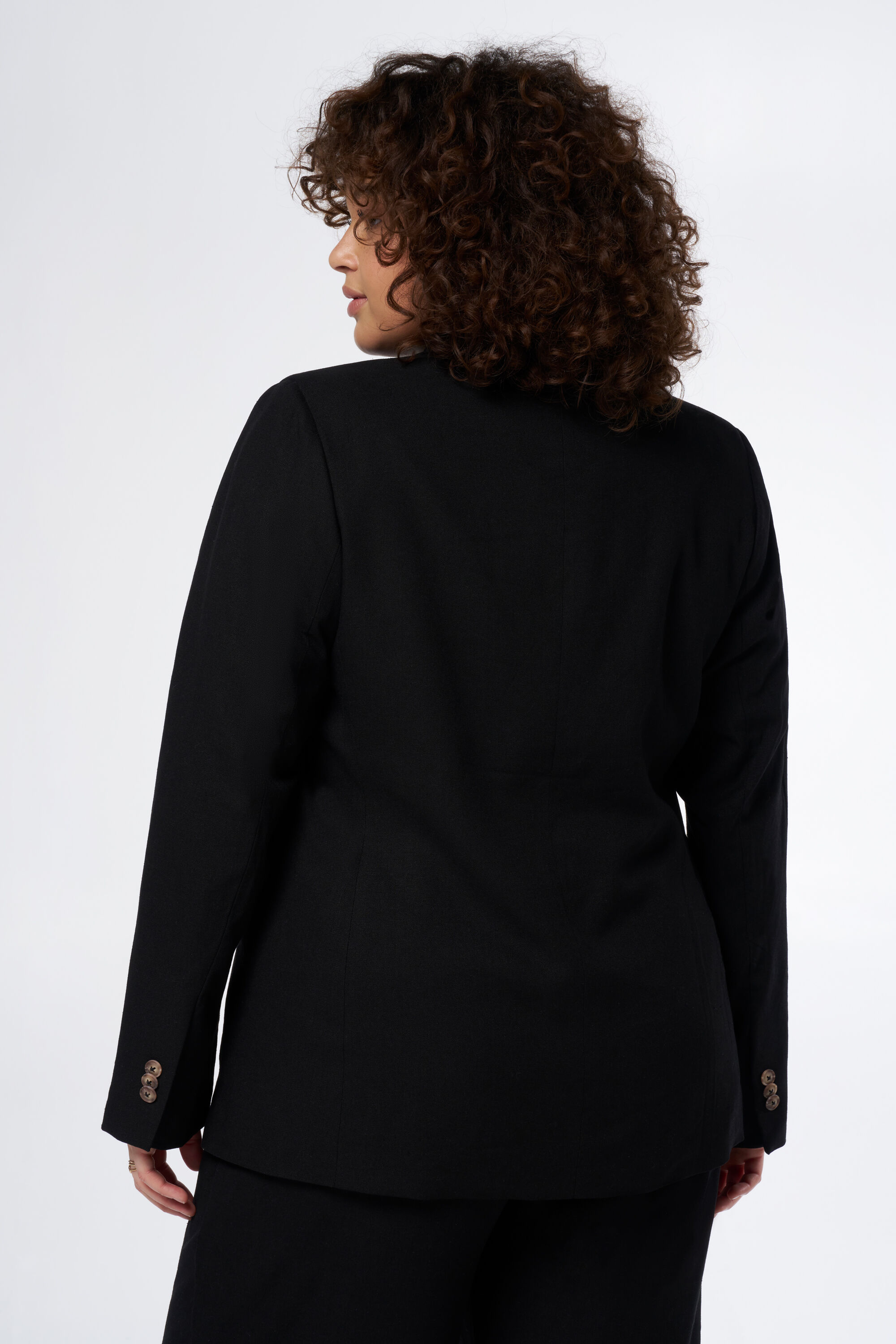 Gerade geschnittener Leinenblazer  image number 3