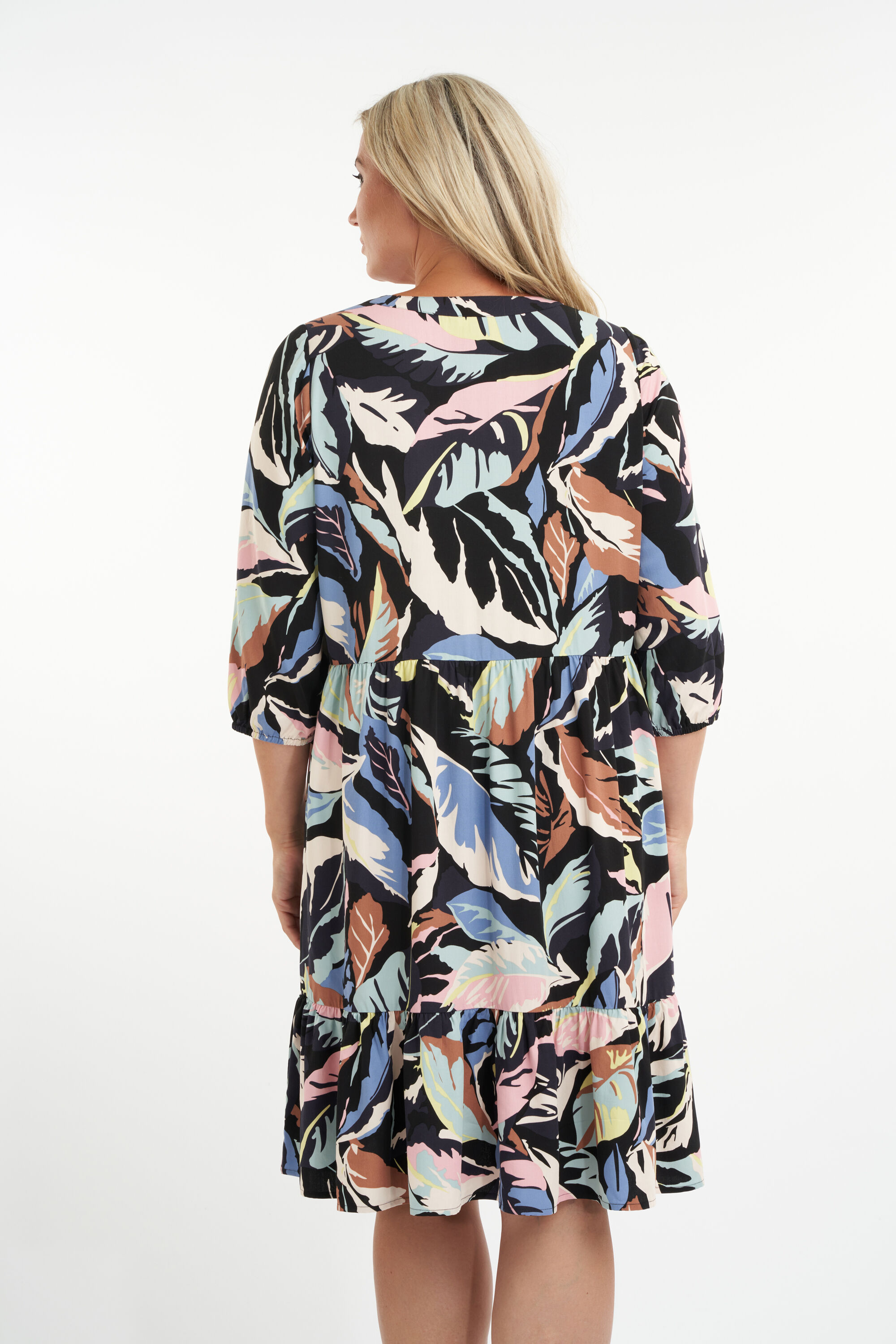 A-Figur-Kleid mit Print  image number 4