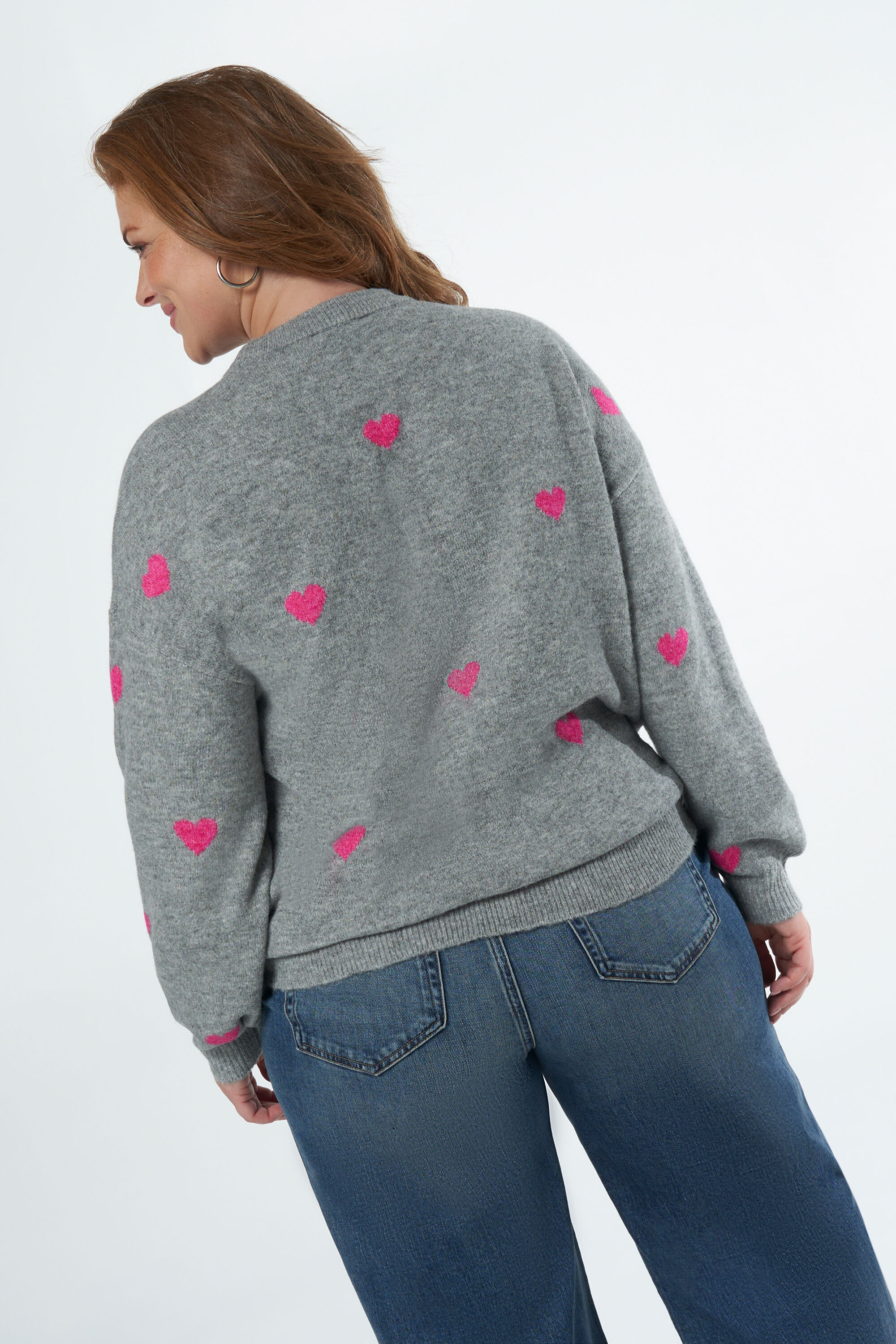 Pullover mit Herzmuster image number 3