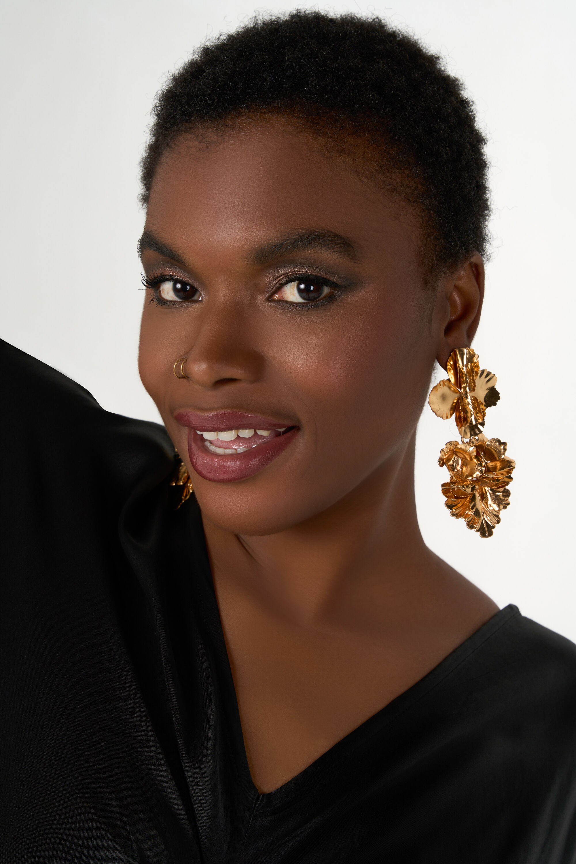 Maxikleid aus Satin  image number 6