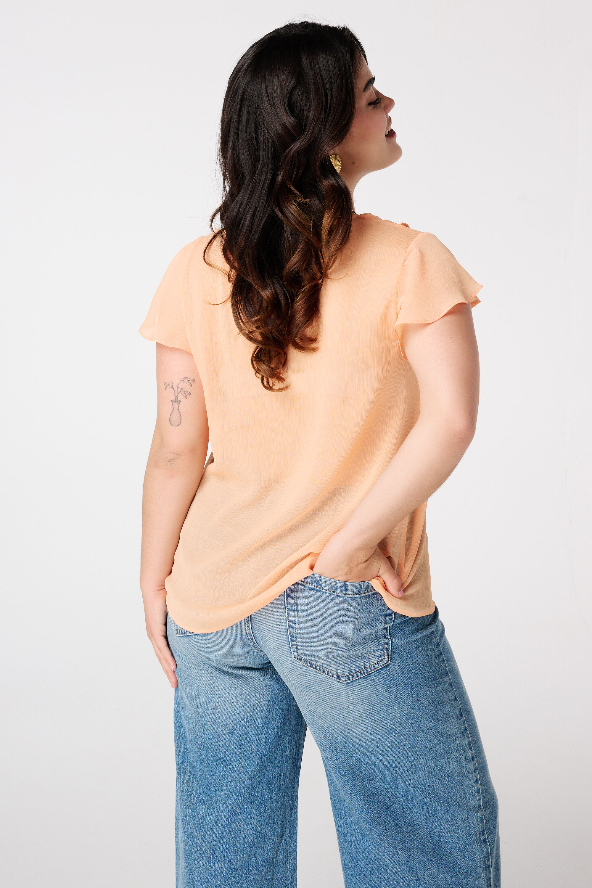 Bluse mit Volants image number 3