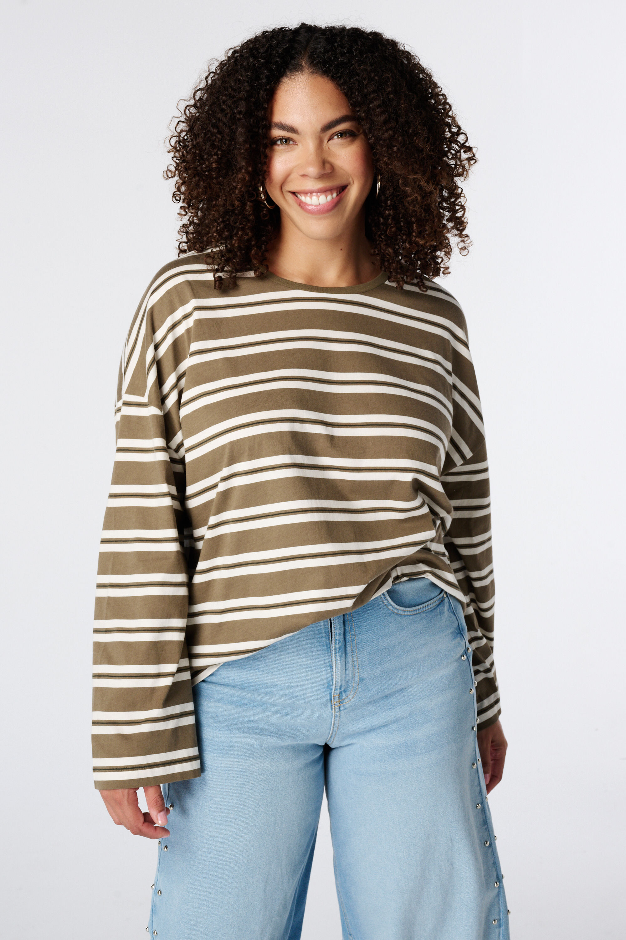 Gestreiftes Langarmshirt image number 0