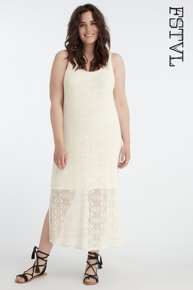 Langes Spitzen-Kleid image number 0