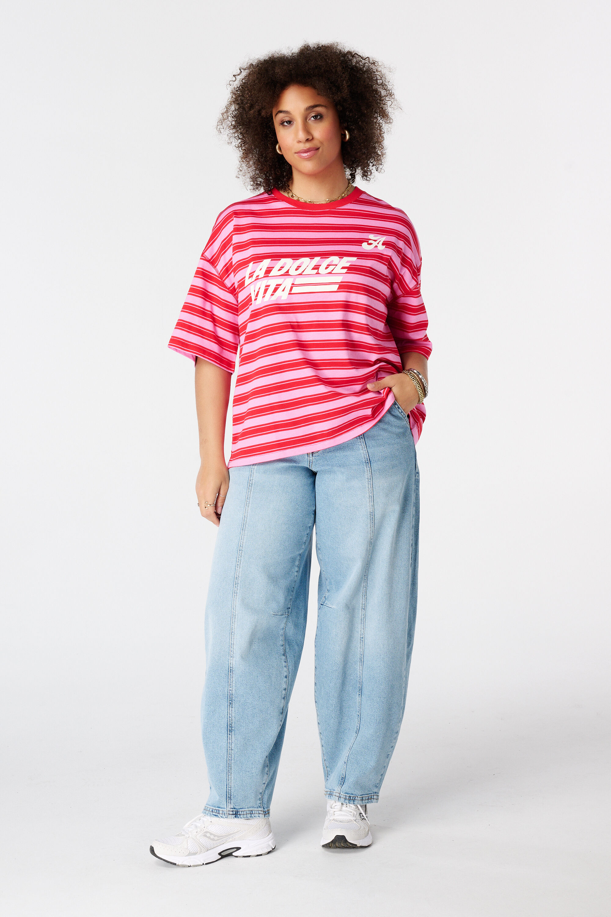 Oversized T Shirt mit Motiv image number 5