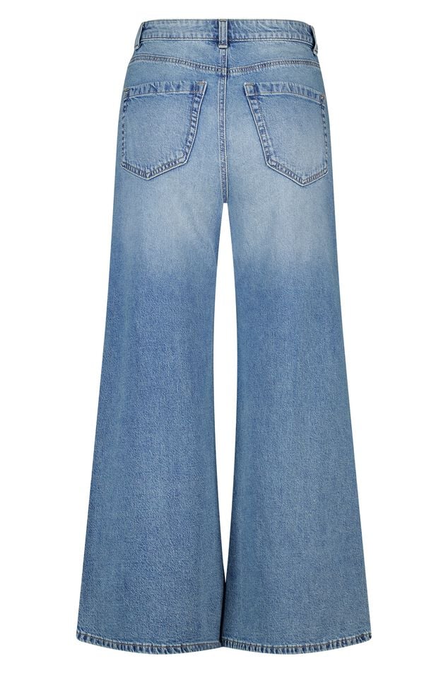 Jeans mit weitem Bein und hoher Taille image number 2