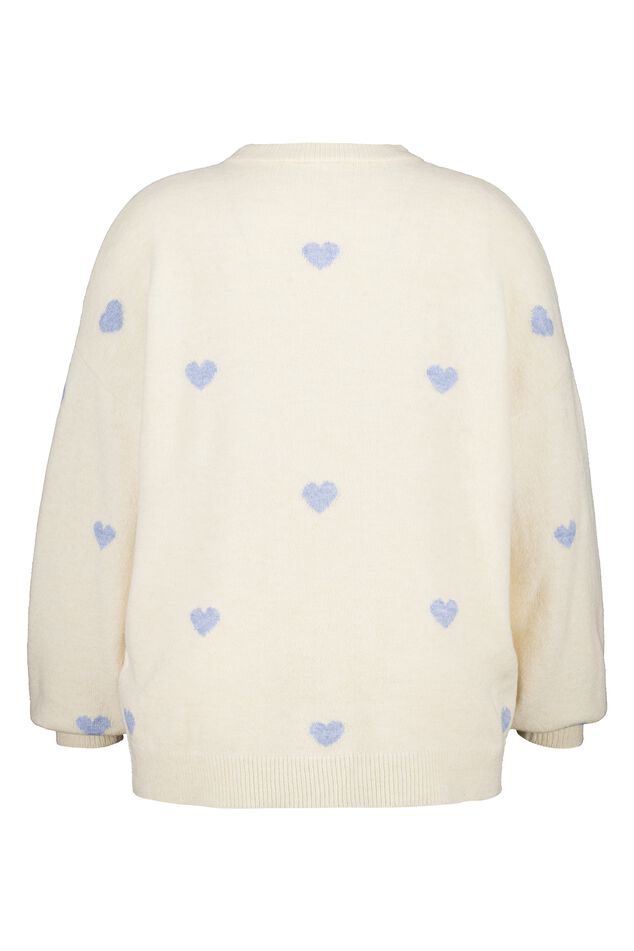 Pullover mit Herzmuster image number 2