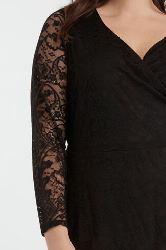 Wickelkleid mit Spitze image number 5