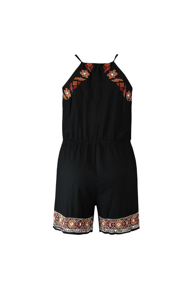 Playsuit mit Stickerei image number 3