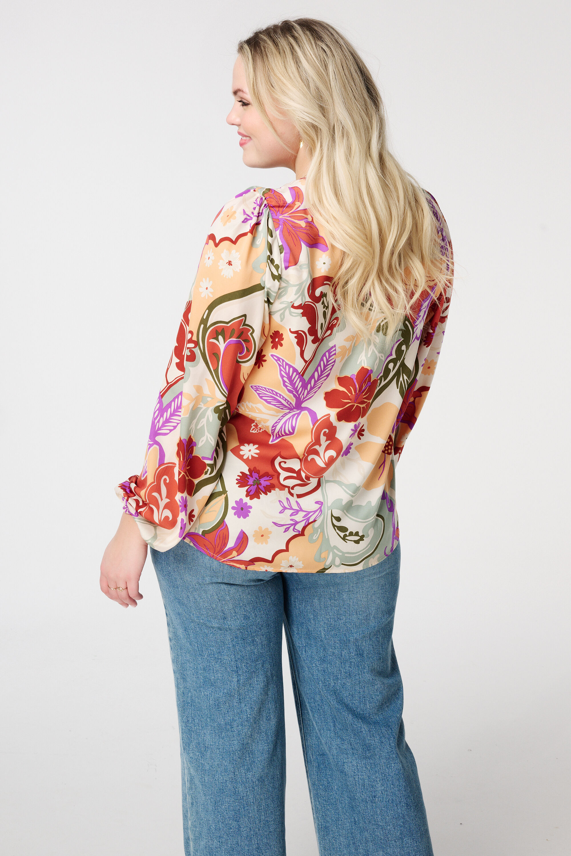 Bluse mit Blumen-Print  image number 3