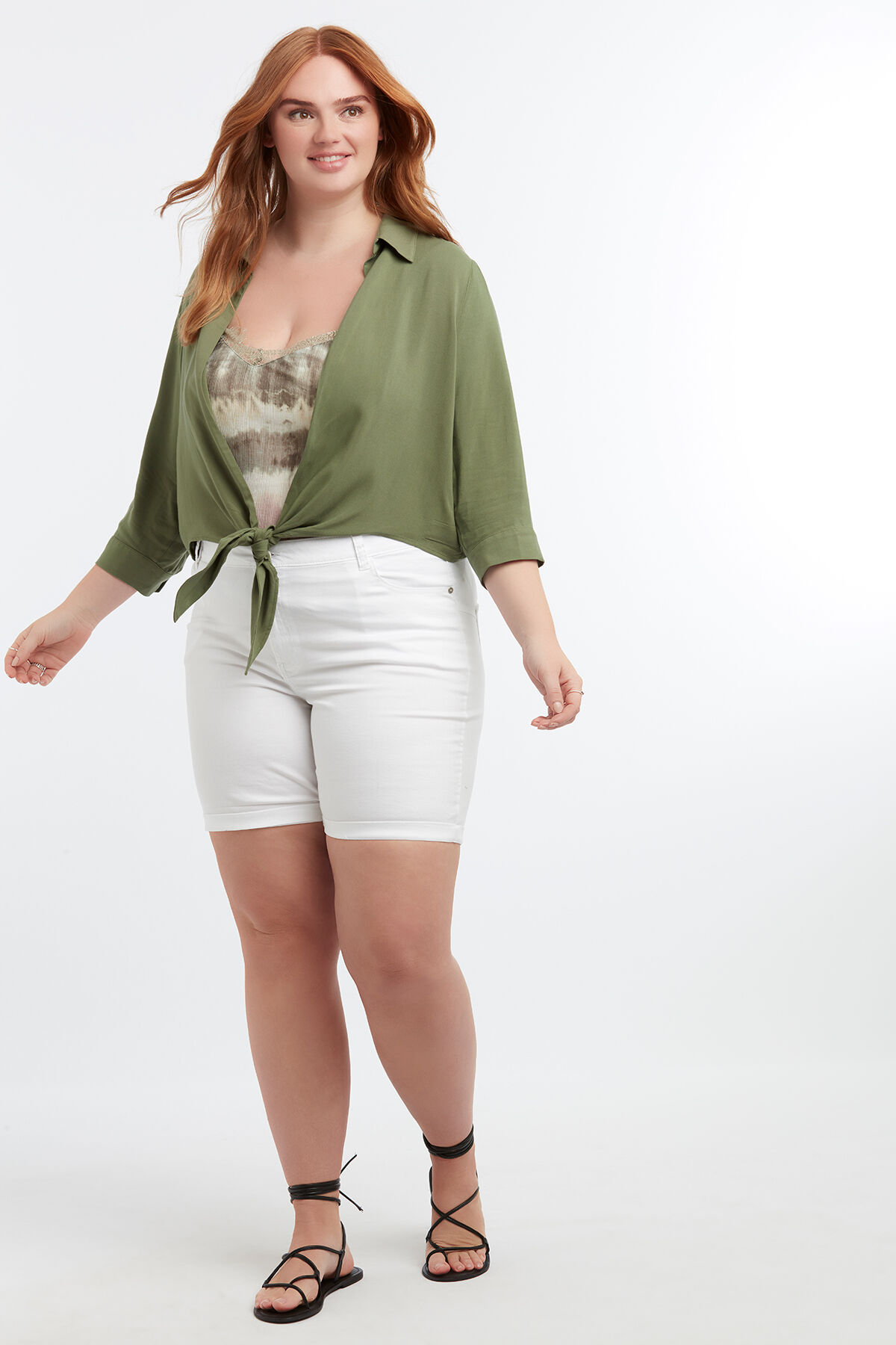 Bluse mit Knoten-Detail image number 4