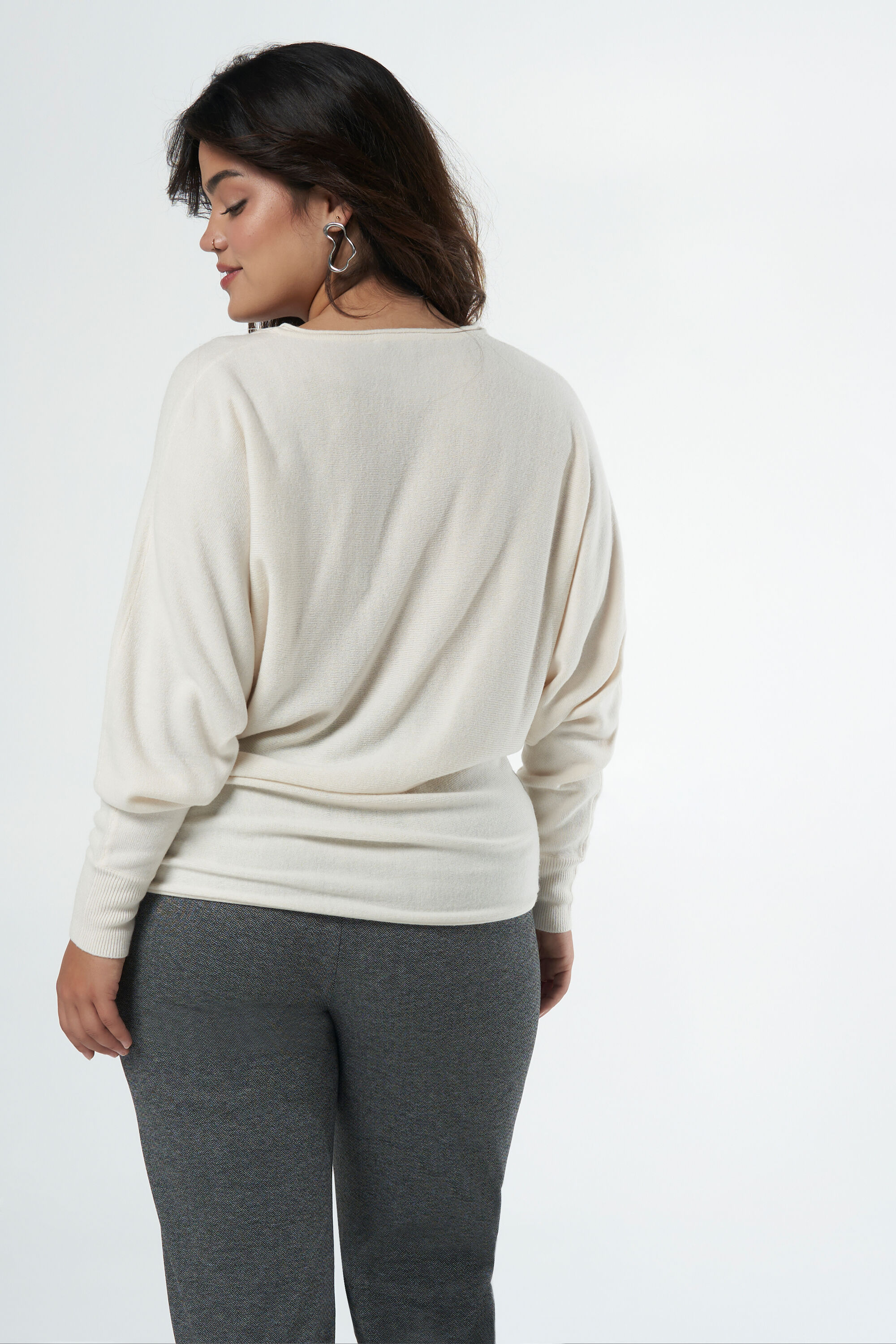 Pullover mit Fledermaus&auml;rmeln image number 3