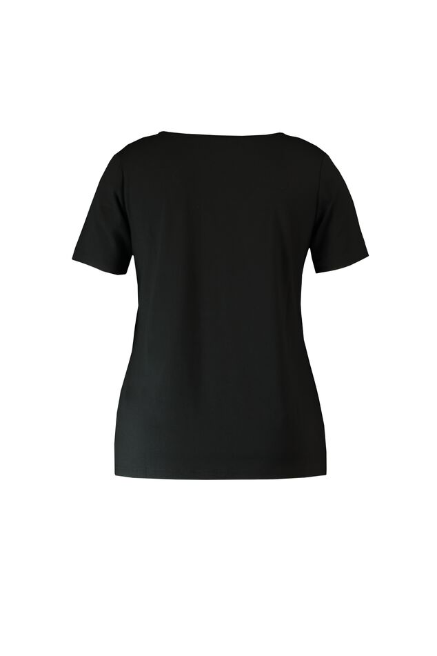 Kurzärmliges T-Shirt mit V-Ausschnitt image number 2