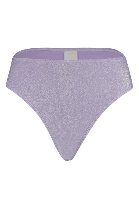 Hoch geschnittenes Bikini-Unterteil mit Glitzer