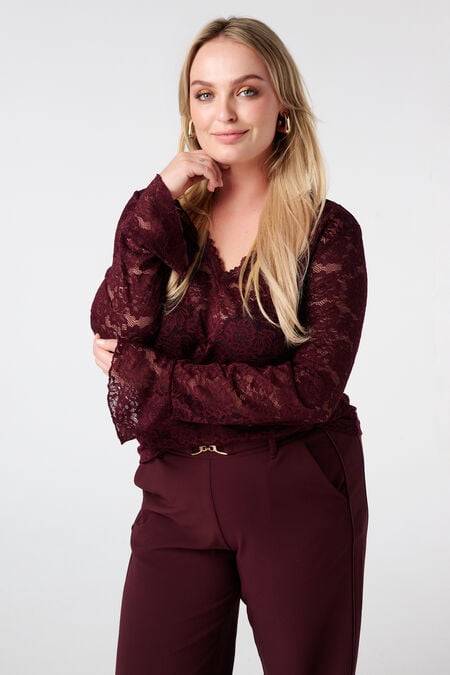 Lace top with long sleeves Lace top with long sleeves