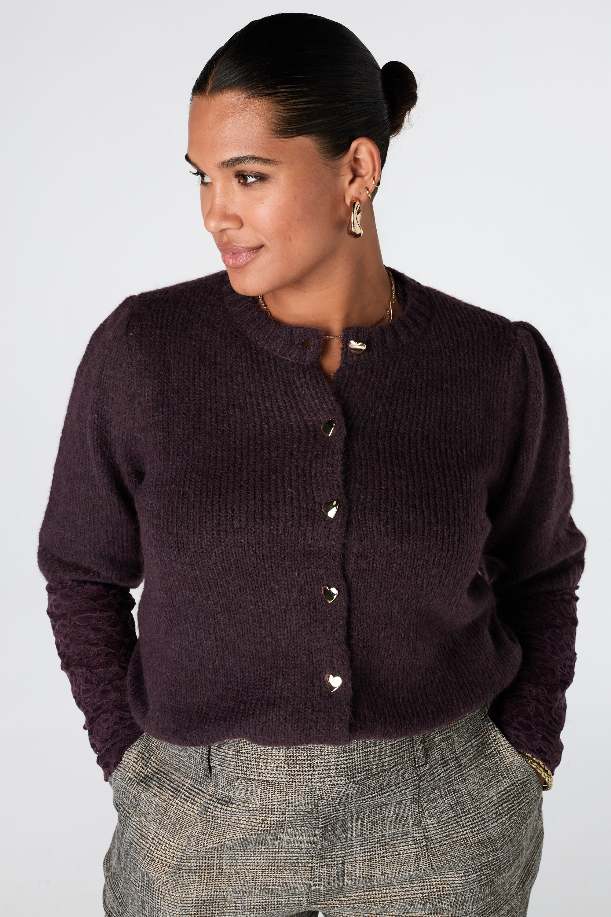 Strickjacke mit kurzen &Auml;rmeln image number 4