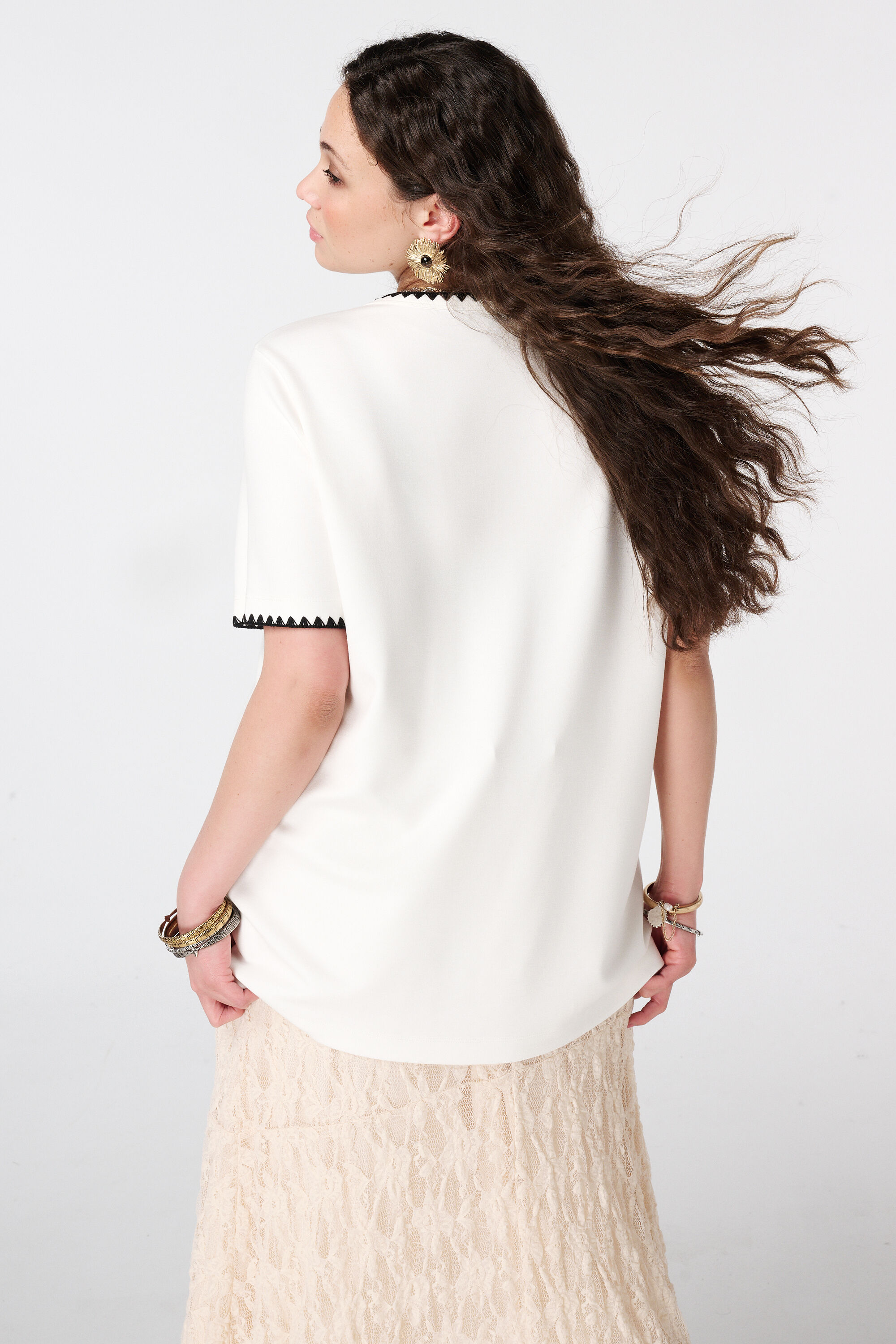 T-Shirt mit Ziern&auml;hten image number 3