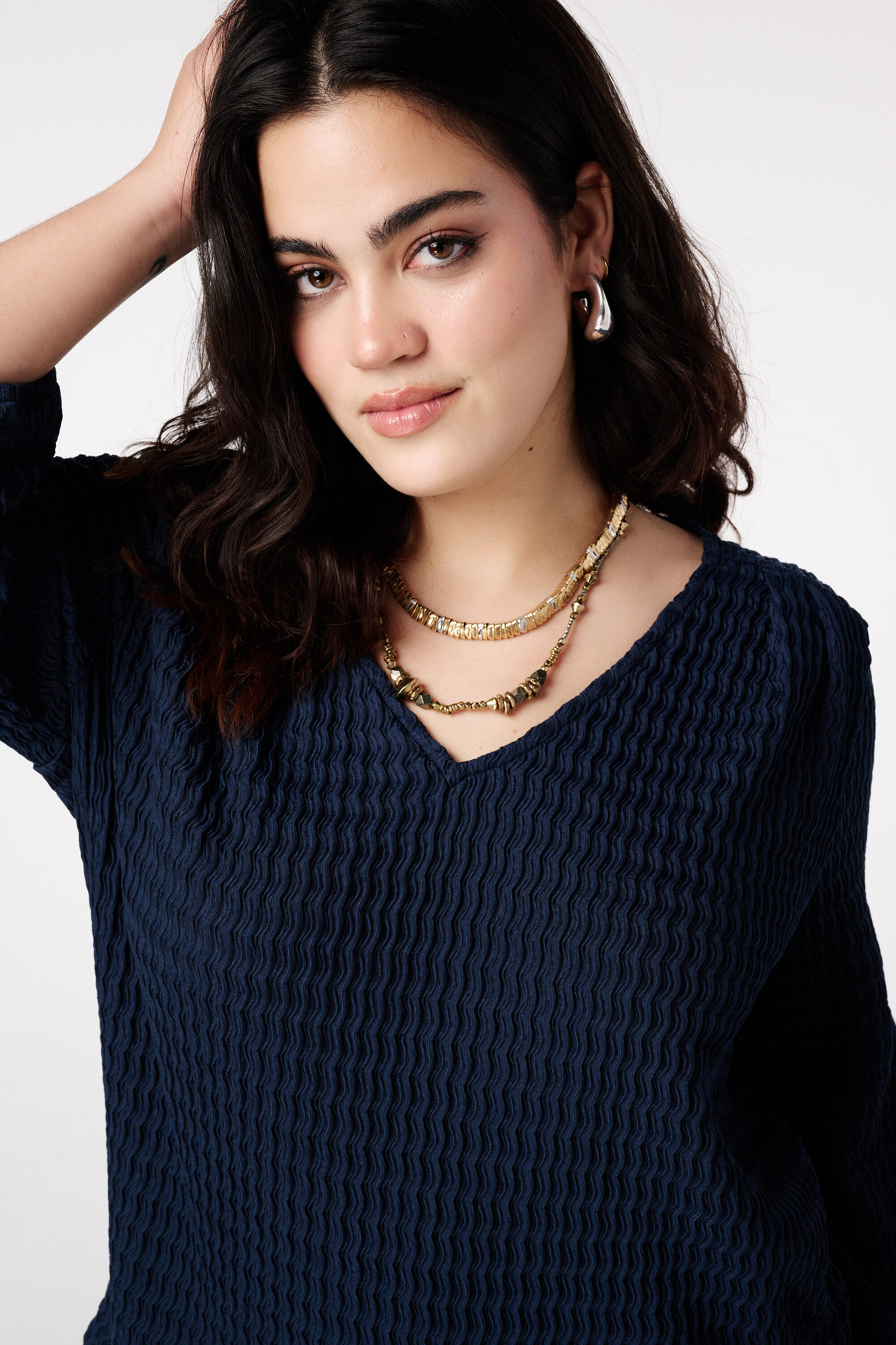 Jersey-Top mit Struktur image number 4