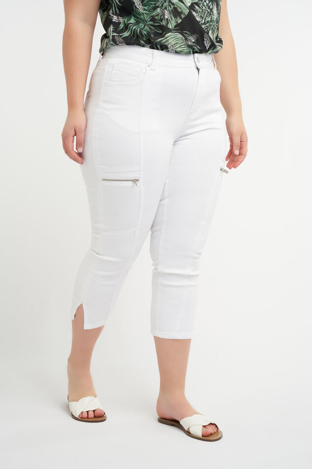 Capri-Hose mit Details image number 4