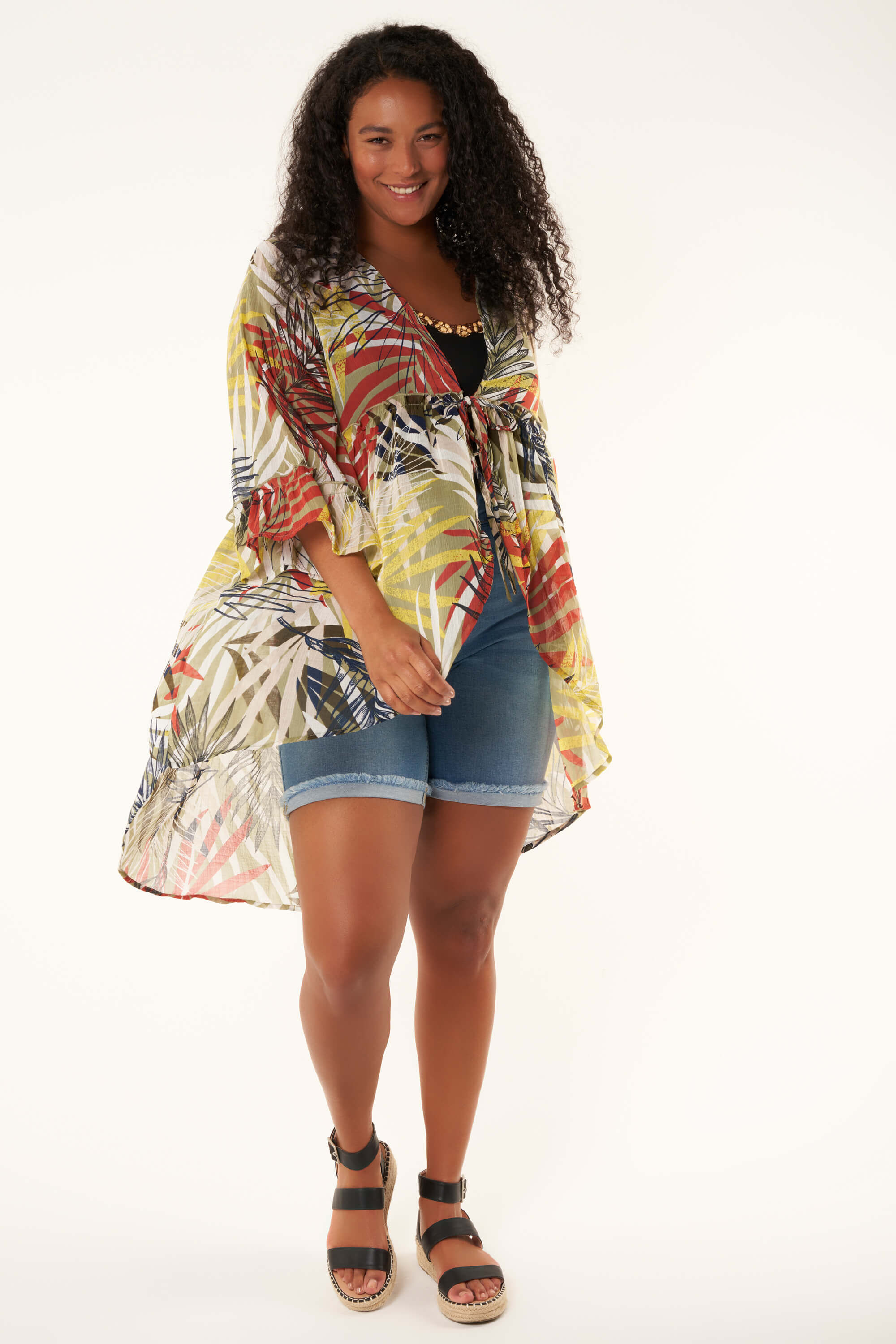 Kimono mit Print  image number 6