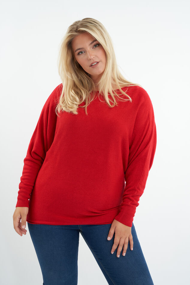 Pullover mit Fledermausärmeln image number 0