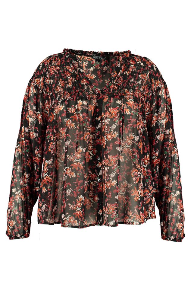 Bluse mit Print image number 1