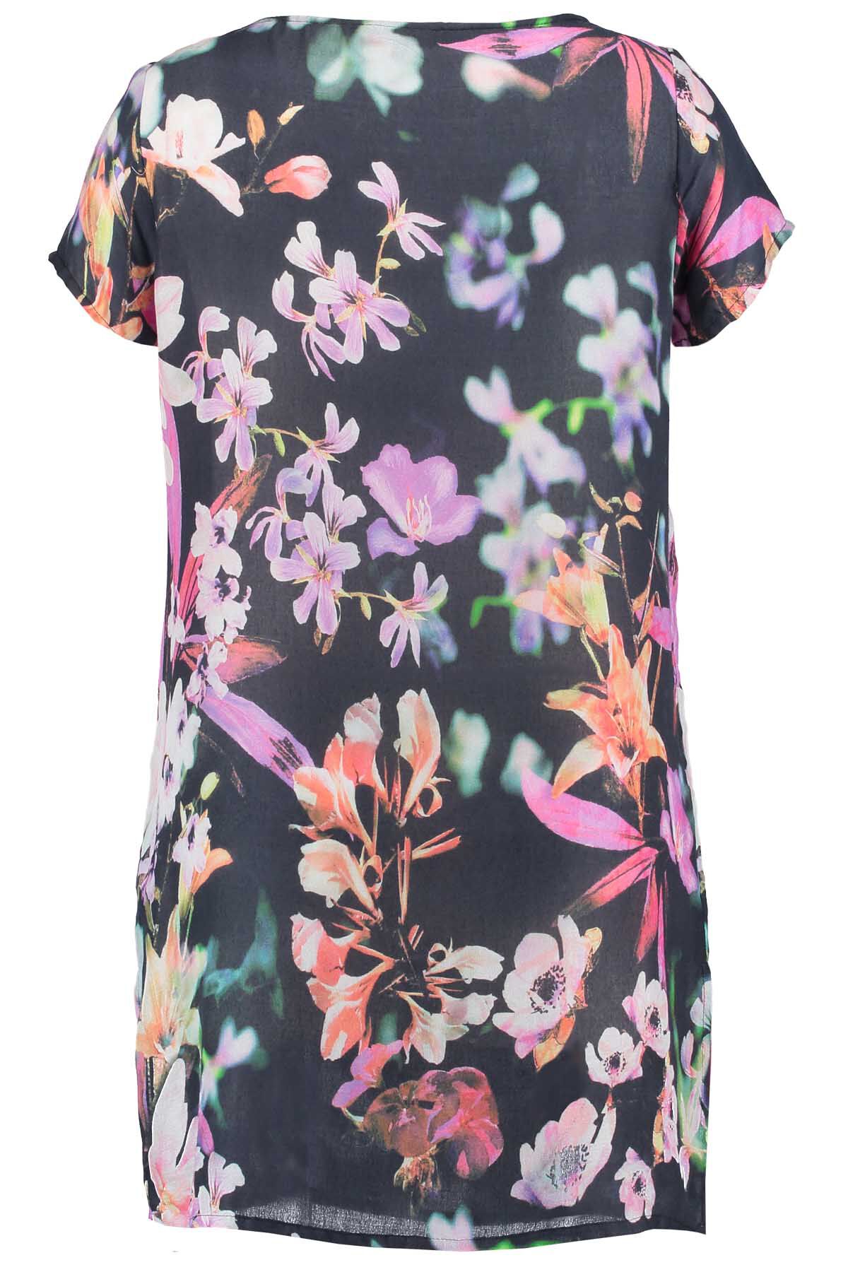 Farbenfrohe Schulterfreie Bluse image number 2