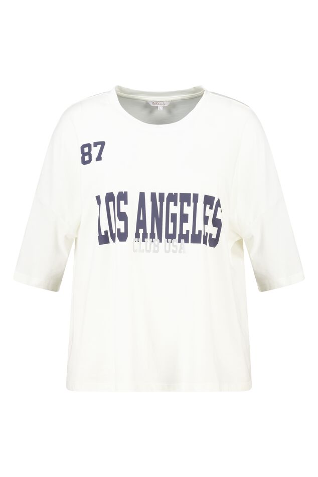 Lockeres T-Shirt mit Schriftzug image number 1