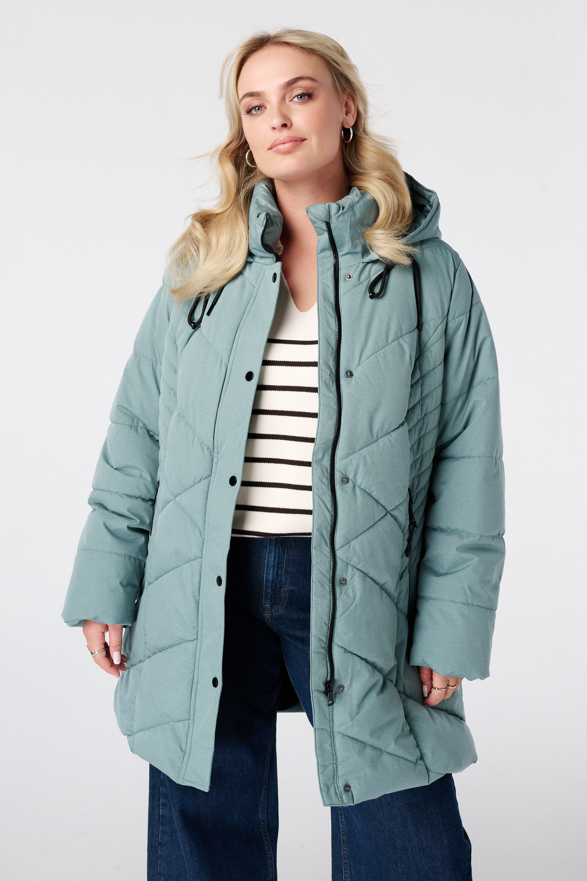 Gesteppte Jacke mit Kapuze