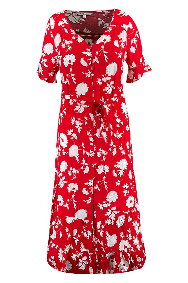 Langes Kleid mit Print image number 2