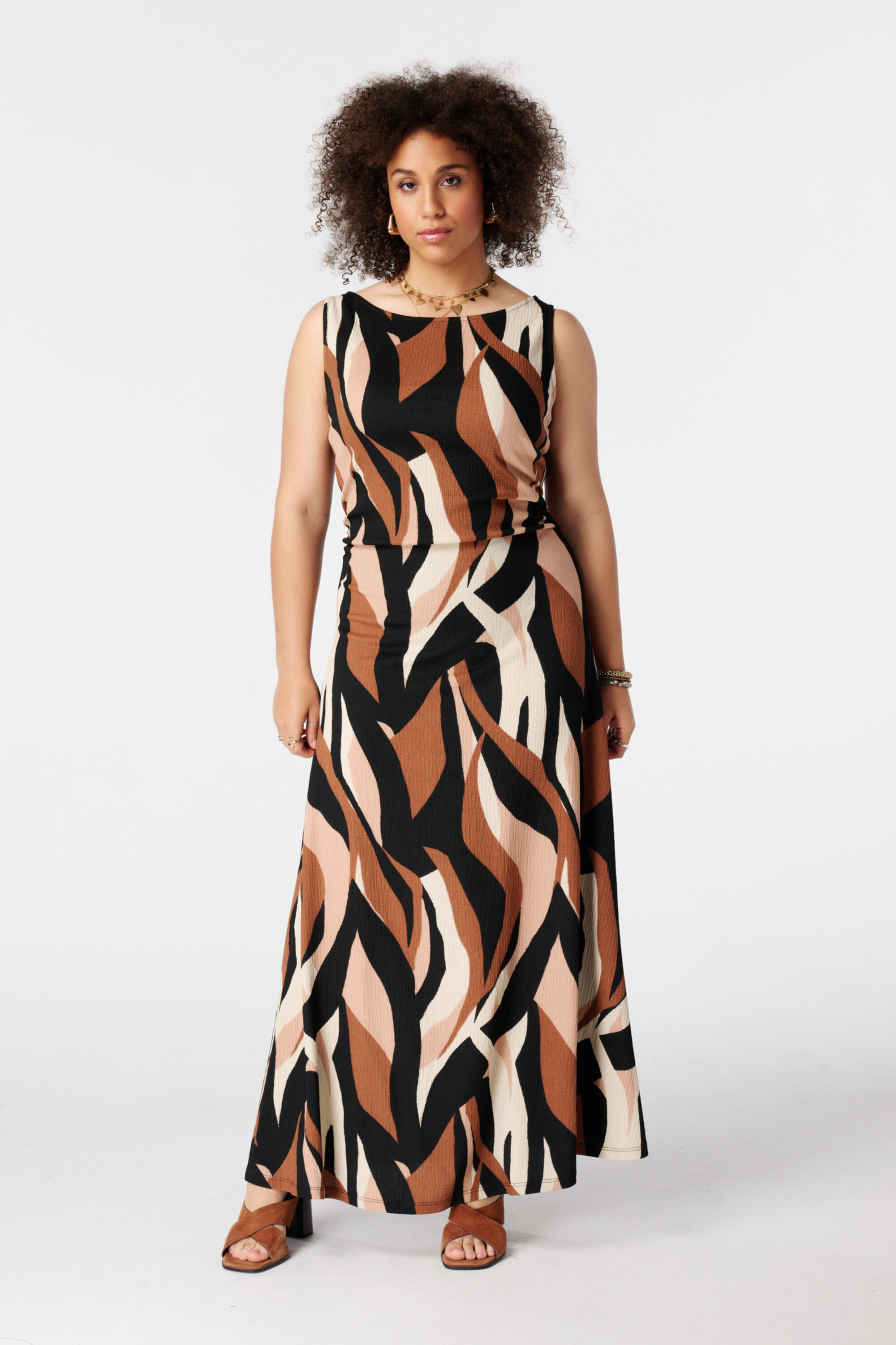 Maxikleid mit Print image number 0