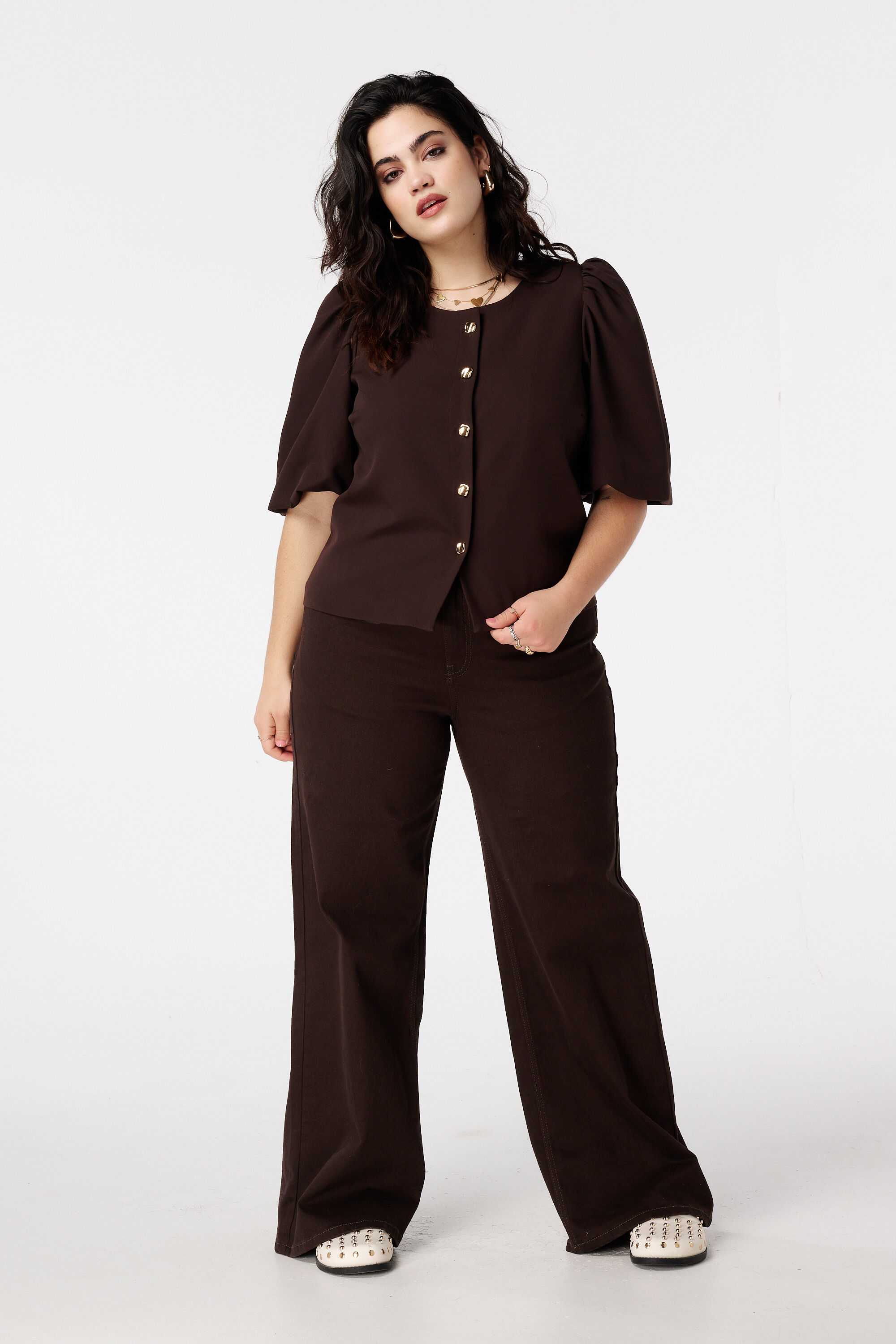 Top mit kurzen Puff&auml;rmeln image number 5