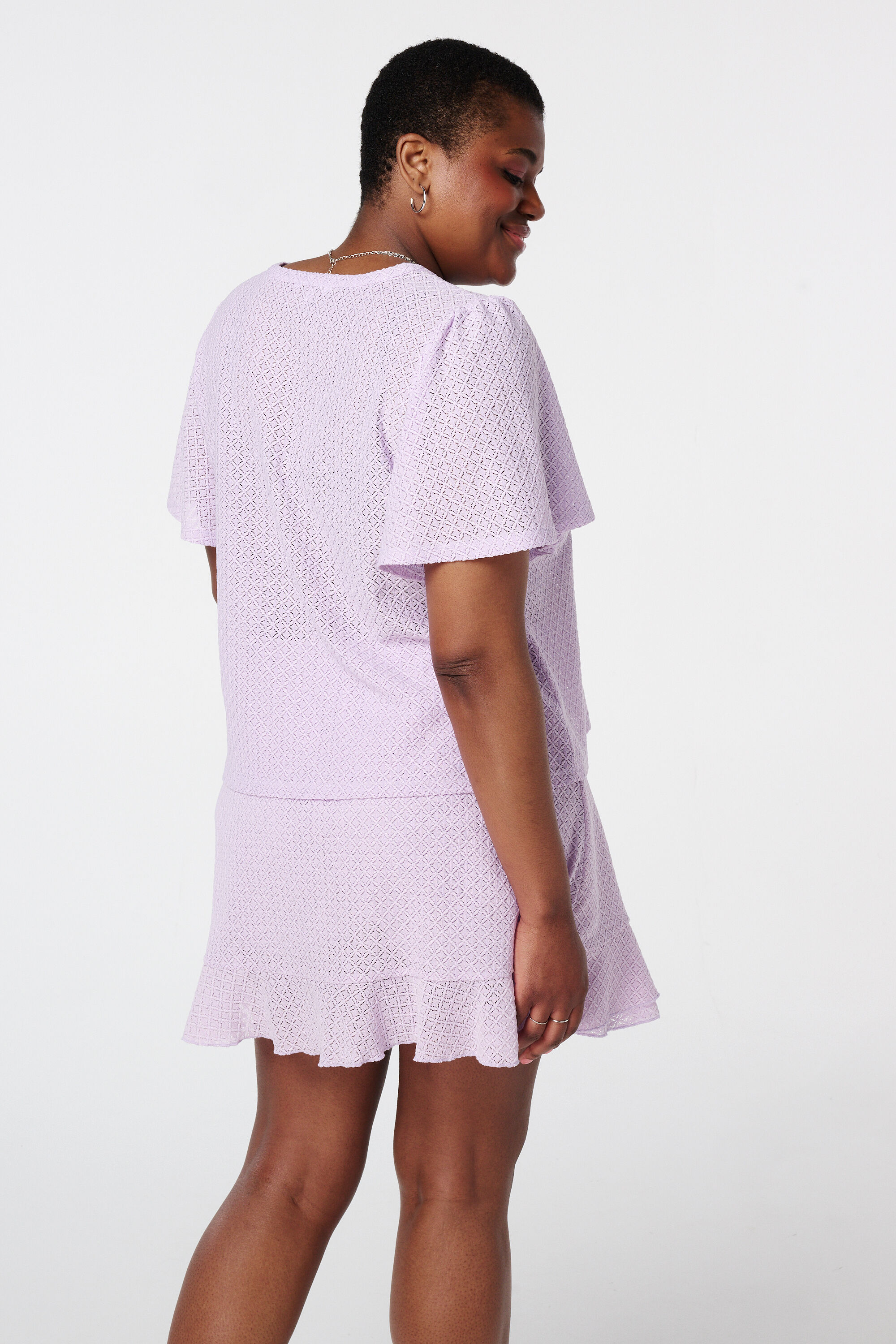 Texturiertes jersey Top image number 3