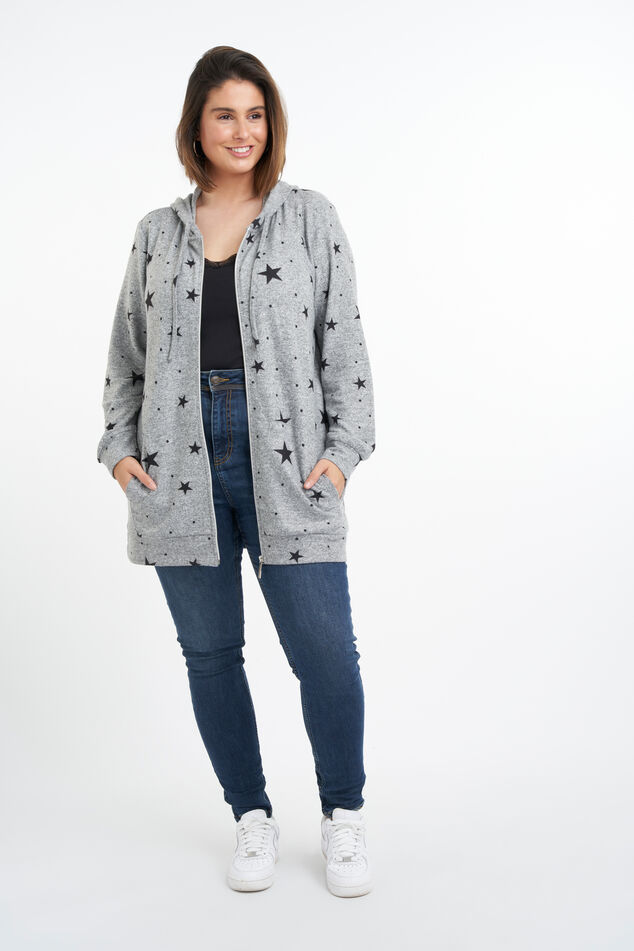 Cardigan mit Sternen-Print image number 0