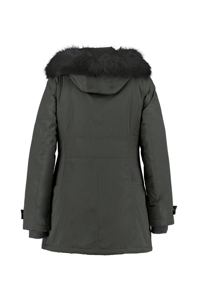 Parka mit Kragen aus Kunstfell image number 2
