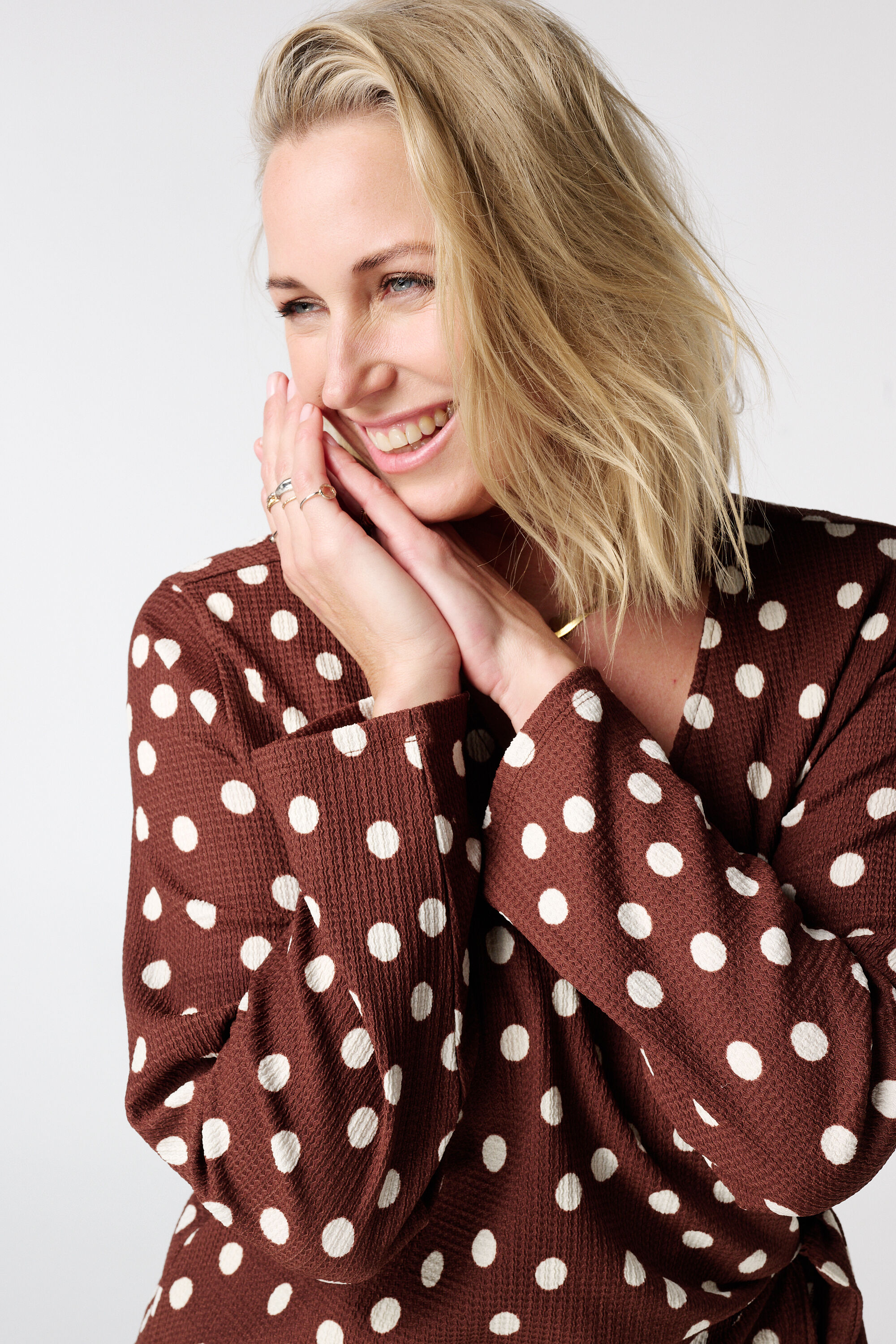 Wickeltop mit Punktmuster image number 4