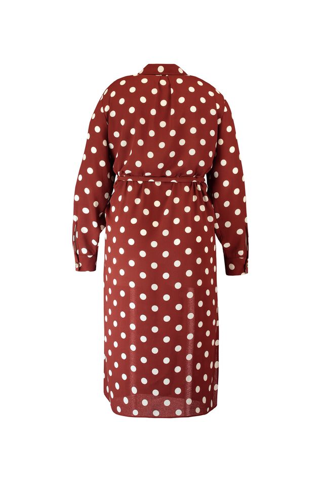 Hemdkleid mit Punktmuster image number 3