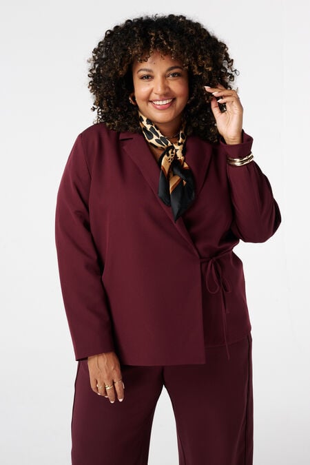 Oversize-Blazer mit Krawattengürtel Oversize-Blazer mit Krawattengürtel