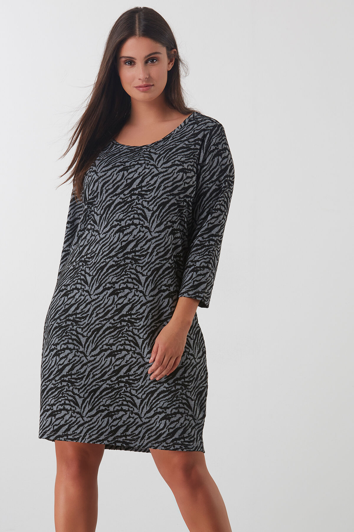 Kleid mit durchgehendem Motiv image number 3