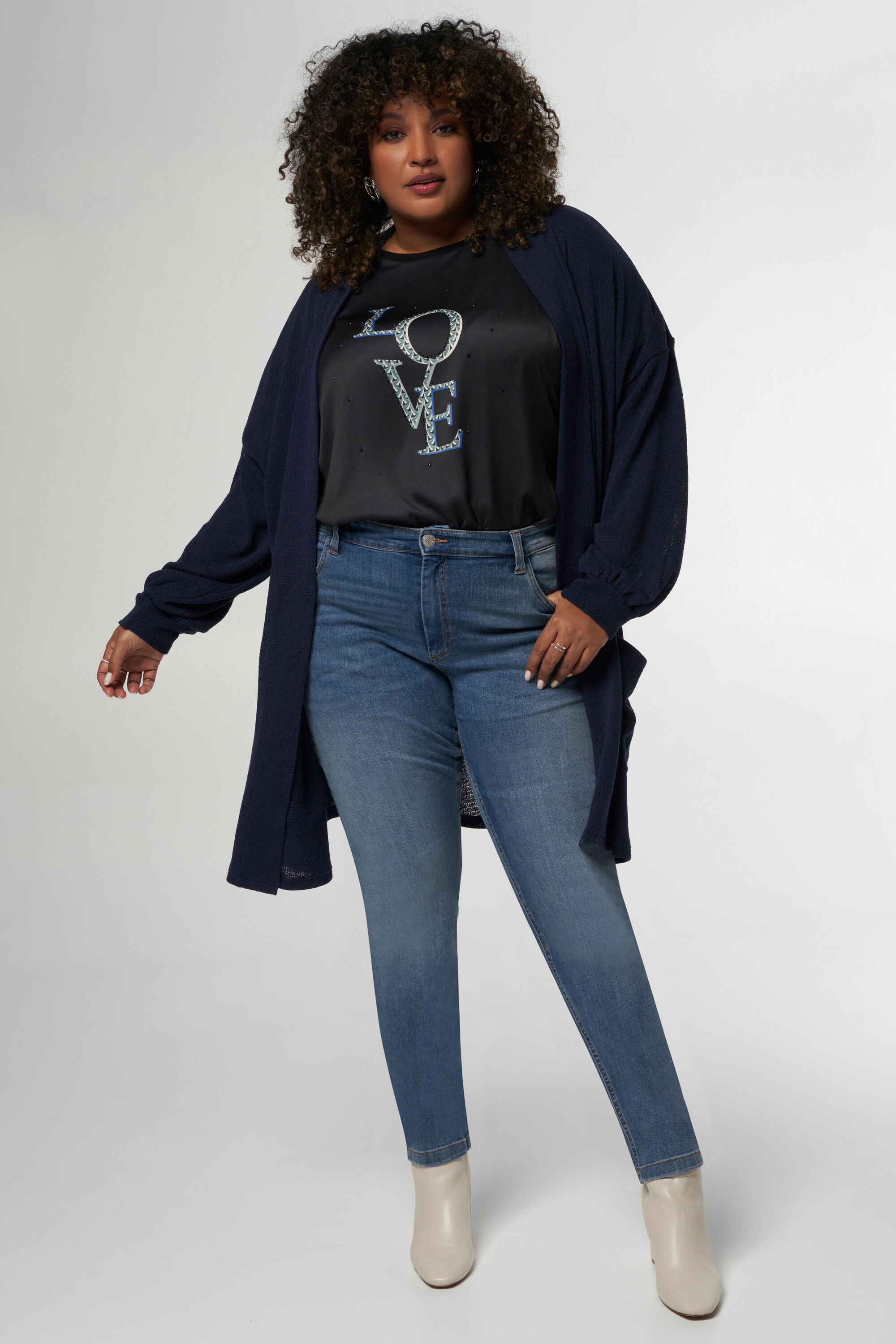 Weit geschnittener Cardigan  image number 5