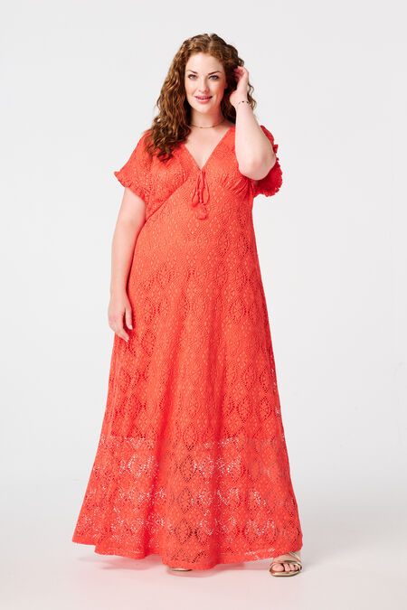Maxikleid mit Häkeloptik Maxikleid mit Häkeloptik