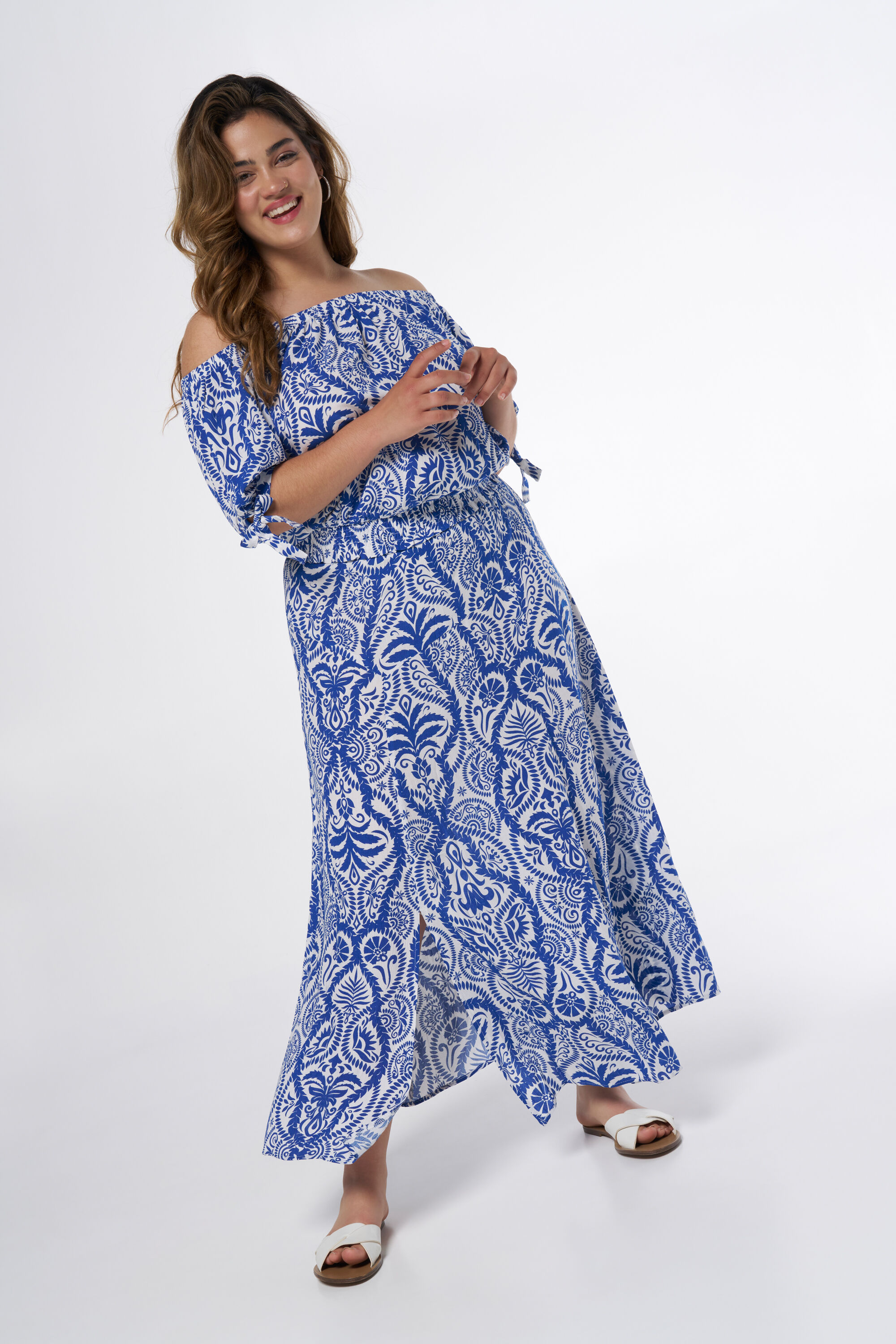 Schulterfreie Bluse image number 5