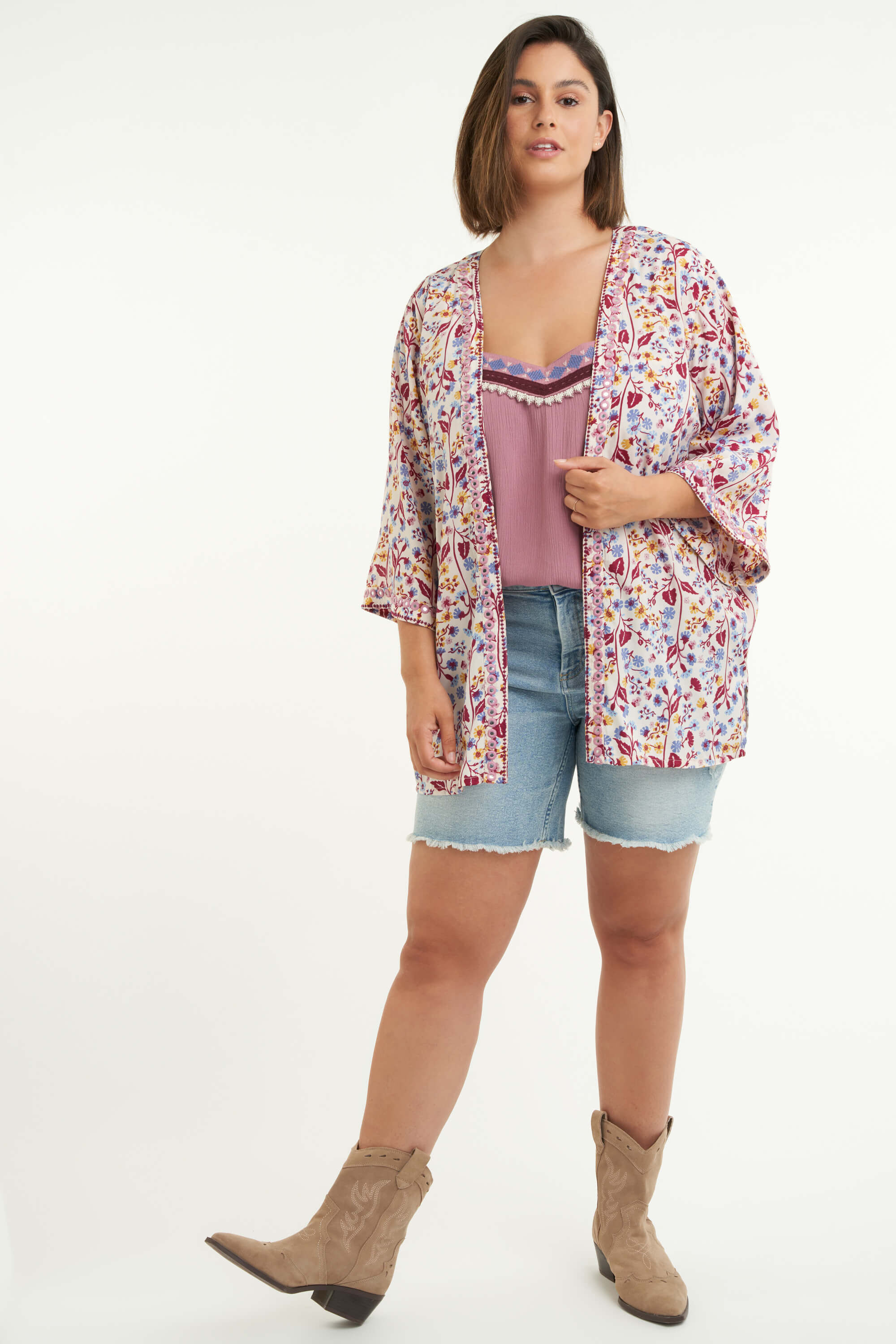 Kimono mit Blumen-Print  image number 5
