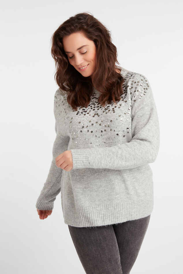 Pullover mit Pailletten image number 3