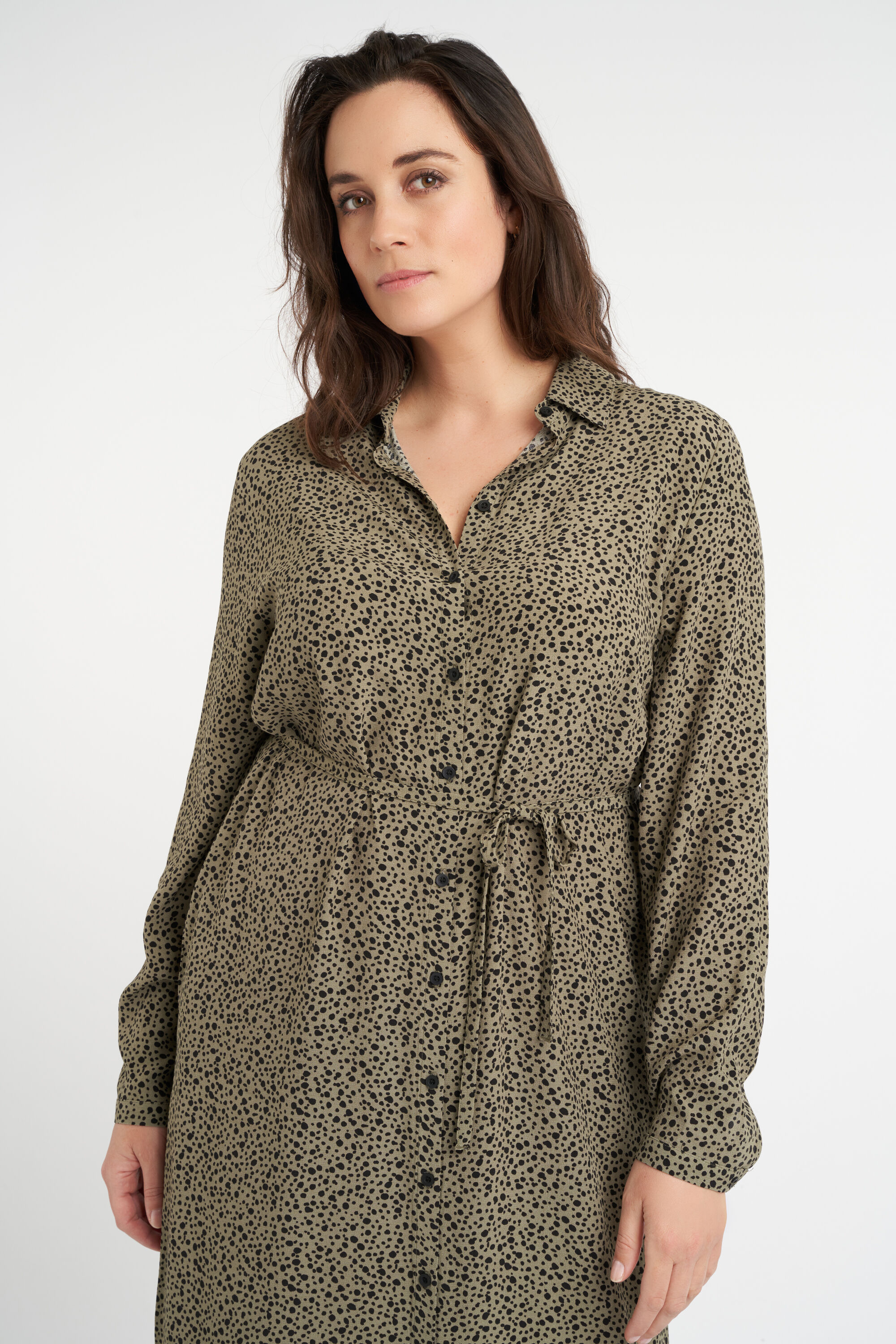 Langes Kleid mit Kordelg&uuml;rtel image number 5