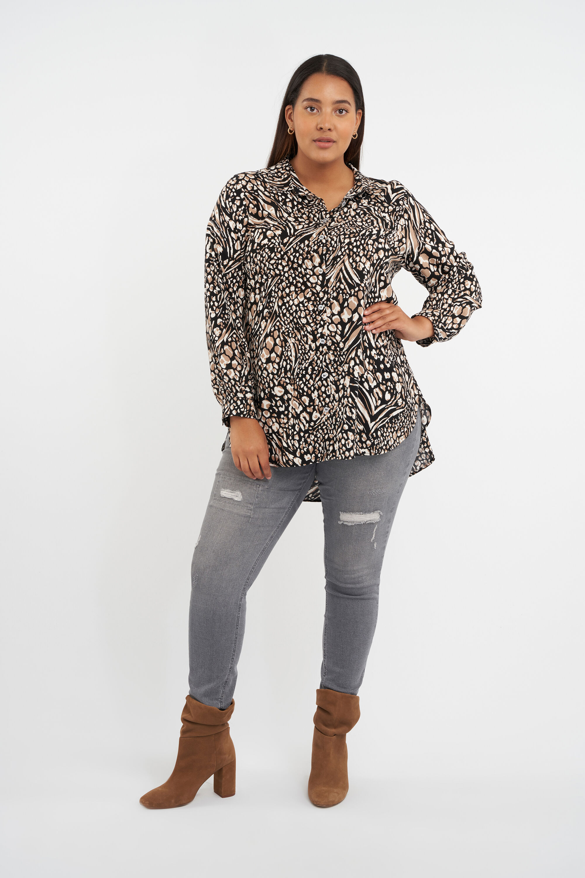 Bluse mit Print image number 5