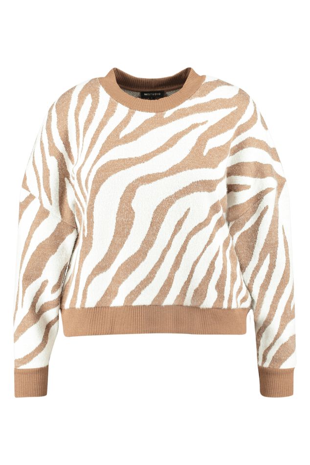 Pullover mit Zebra-Print  image number 1