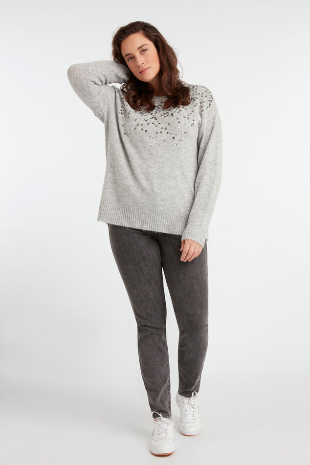 Pullover mit Pailletten image number 0