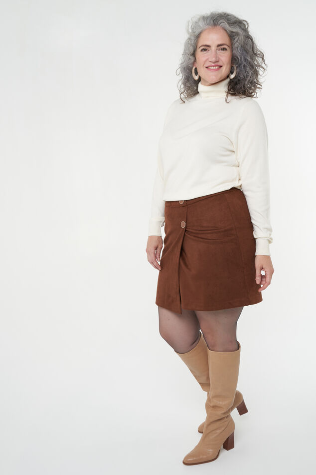 Kunstwildleder-Wickelrock  image number 6