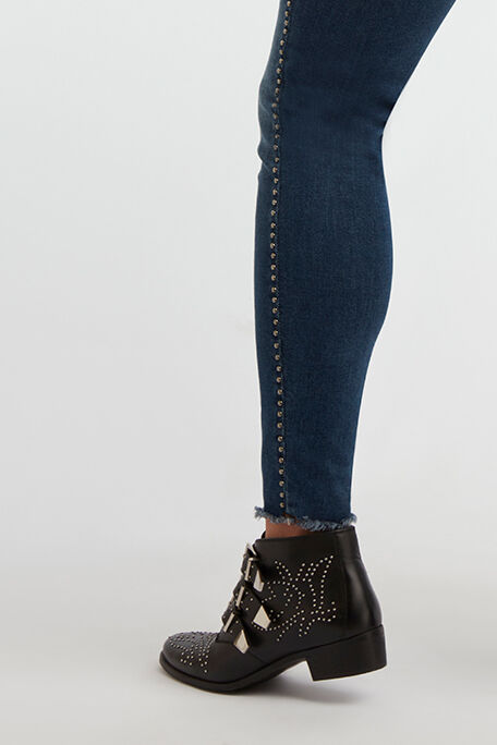 Skinny-Leg Jeans mit Ziernieten image number 5